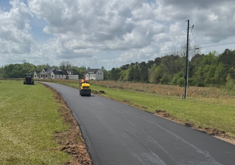 Long Asphalt Driveway Jackson Florida